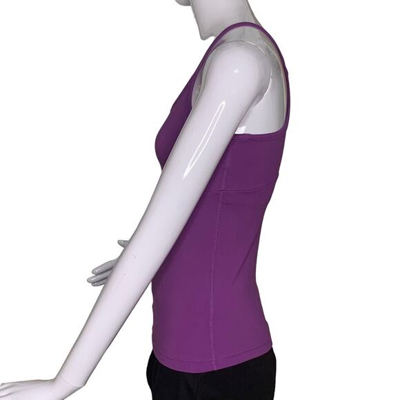 Zobha yoga tank top spaghetti strap size 2 Purple Racer Back - Picture 5 of 10